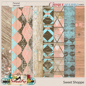 Sweet Shoppe Painted Wood Papers by The Scrappy Kat