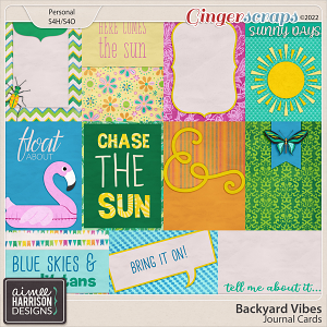 Backyard Vibes Journal Cards by Aimee Harrison