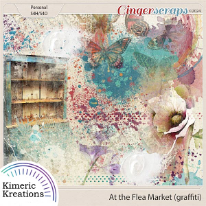 At the Flea Market Graffiti by Kimeric Kreations