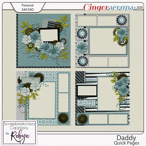 Daddy Quick Pages by Scrapbookcrazy Creations 