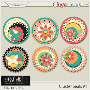Cluster Seals Layered Templates Pack No 1 