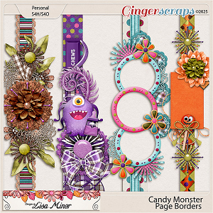 Candy Monster Page Borders from Designs by Lisa Minor Candy Monster Page Borders from Designs by Lisa Minor