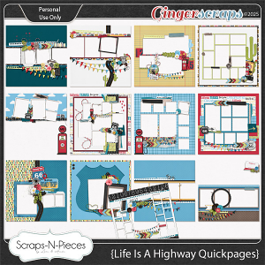 Life Is A Highway Quickpages by Scraps N Pieces