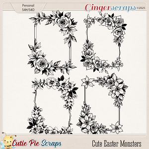 Cute Easter Monsters Rec Borders Cute Easter Monsters Rec Borders
