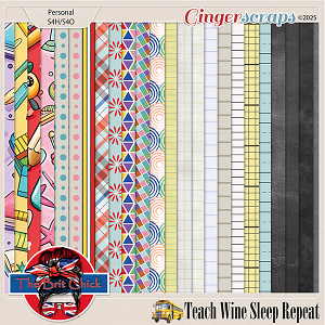 Teach-Wine-Sleep-Repeat Paper Duo 2 By The Brit Chick
