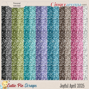 Joyful April 2025 Glitters Sheets