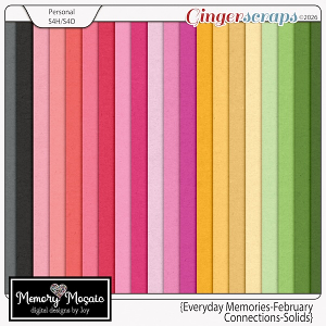 Everyday Memories-February: Connections-Solids by Memory Mosaic