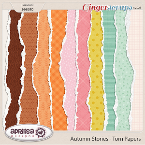 Autumn Stories - Torn Papers by Aprilisa Designs