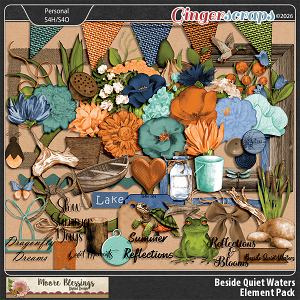 Beside Quiet Waters Element Pack by Moore Blessings Digital Design