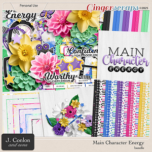 Main Character Energy Digital Scrapbooking Bundle by J. Conlon and Sons