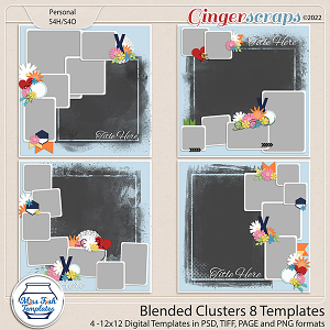 Blended Clusters 8 Templates by Miss Fish