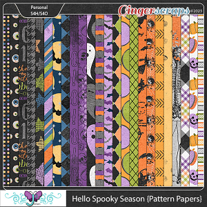 Hello Spooky Season {Papers} by Triple J Designs 