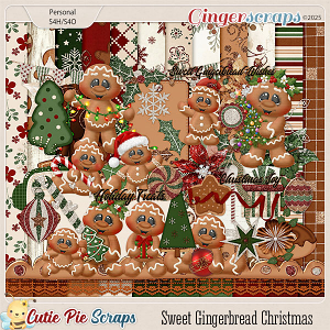 Sweet Gingerbread Christmas Page Kit