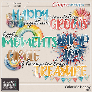 Color Me Happy Titles by Aimee Harrison