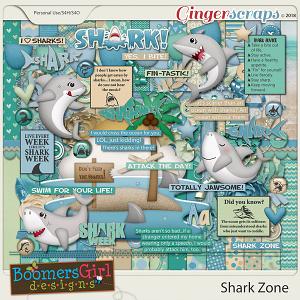 Shark Zone by BoomersGirl Designs