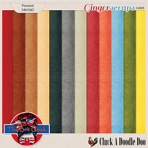 Cluck A Doodle Doo Solid Papers By The Brit Chick