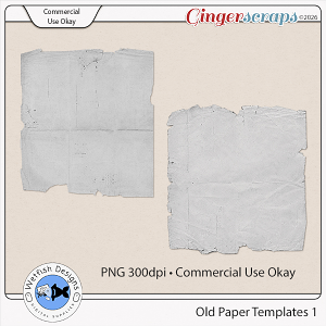 Old Paper Templates 1 by Wetfish Designs