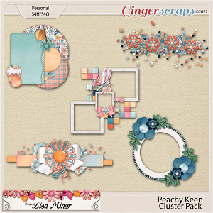 Peachy Keen Cluster Pack from Designs by Lisa Minor