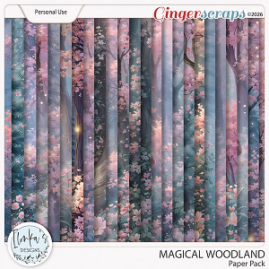 Magical Woodland Paper Pack by Ilonka's Designs