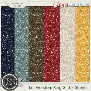 Let Freedom Ring Glitter Sheets