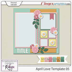 April Love Template 05 by Scrapbookcrazy Creations