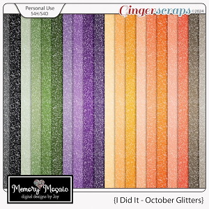 I Did It-October Gliters by Memory Mosaic