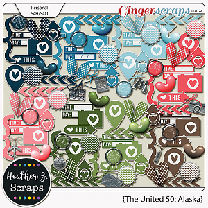 The United 50: Alaska ACCENTS by Heather Z Scraps