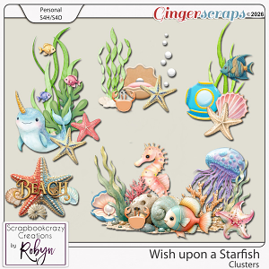 Wish upon a Starfish Clusters by Scrapbookcrazy Creations Wish upon a Starfish Clusters by Scrapbookcrazy Creations