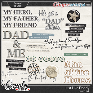 Just Like Daddy-Word art Just Like Daddy-Word art