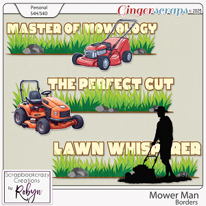 Mower Man Borders by Scrapbookcrazy Creations