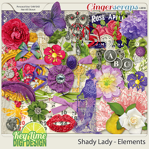 Shady Lady Elements by Key Lime Digi Design 