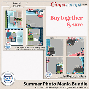 Summer Photo Mania Template Bundle by Miss Fish - July 24 Buffet