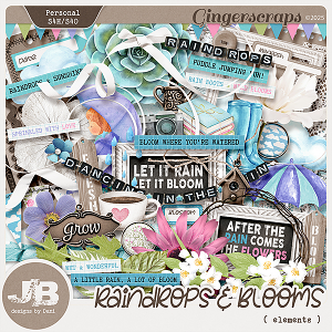 Raindrops & Blooms Elements by JB Studio