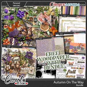 Autumn On The Way-Bundle+Free Wood Papers