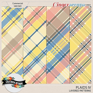 Plaids IV - Layered Patterns by Lisa Rosa Designs