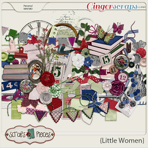 Little Women Embellishments - Scraps N Pieces 