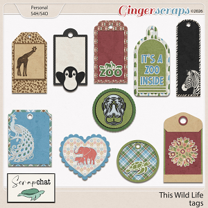 This Wild Life Tags by ScrapChat Designs