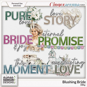 Blushing Bride Titles by Aimee Harrison