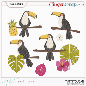 Tutti Toucans Layered Templates (CU) by GS Creations