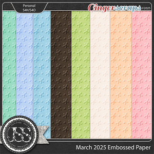 March 2025 Buffet Embossed Papers 