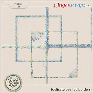 Delicate Painted Borders by Chere Kaye Designs