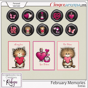 February Memories Extras by Scrapbookcrazy Creations