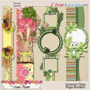 Greener Days Page Borders from Designs by Lisa Minor