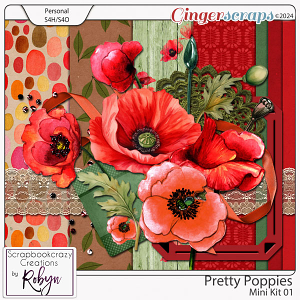 Pretty Poppies Mini 01 by Scrapbookcrazy Creations