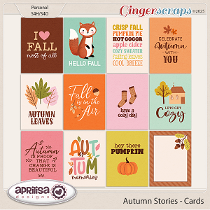 Autumn Stories - Cards by Aprilisa Designs.