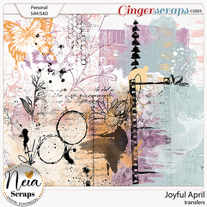 Joyful April - Transfers - by Neia Scraps