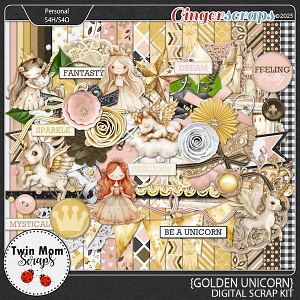 Golden Unicorn - KIT by Twin Mom Scraps