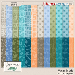 Vacay Mode Extra Papers by ScrapChat Designs