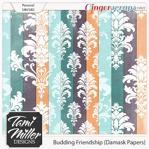 Budding Friendship Damask Papers by Tami Miller Designs