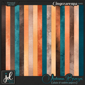 Autumn Breezes {Plain & Ombre Papers}